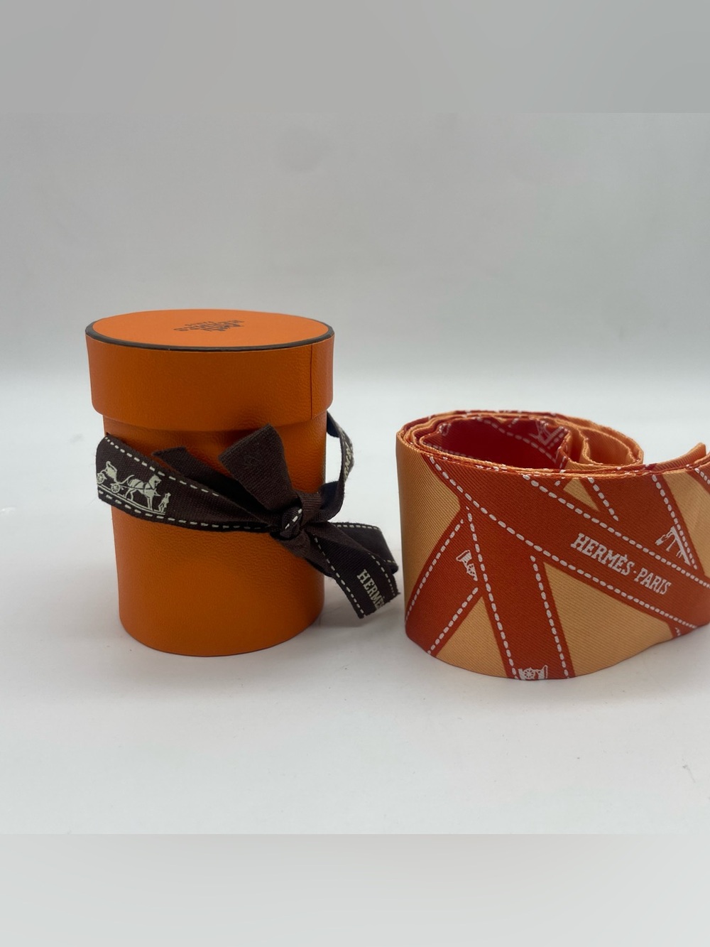 Hermes Orange Twilly